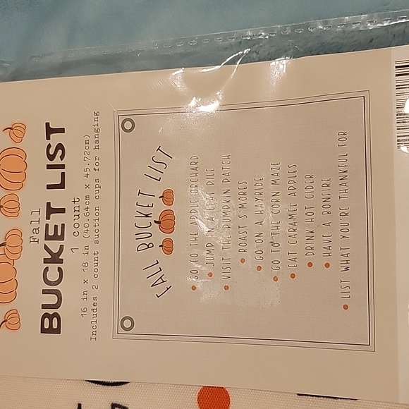 Fall Bundle Fall Bucket List hanging sign & Set of 8 kids paper placemats - Picture 5 of 8